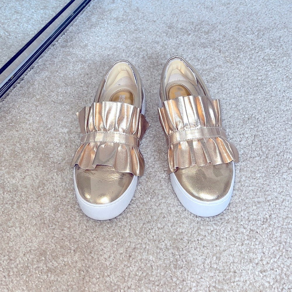 Michael Khors Gold Sneakers